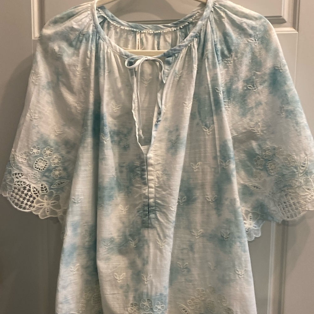 Anthropologie peasant style blouse.  Size XL.